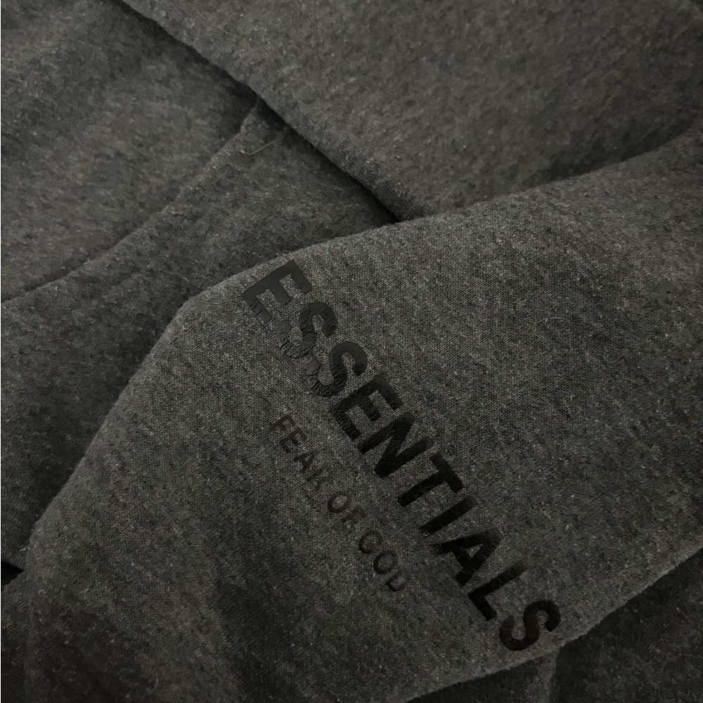 fear of god “essentials” dark grey hoodie size m ! - Picture 2 of 4